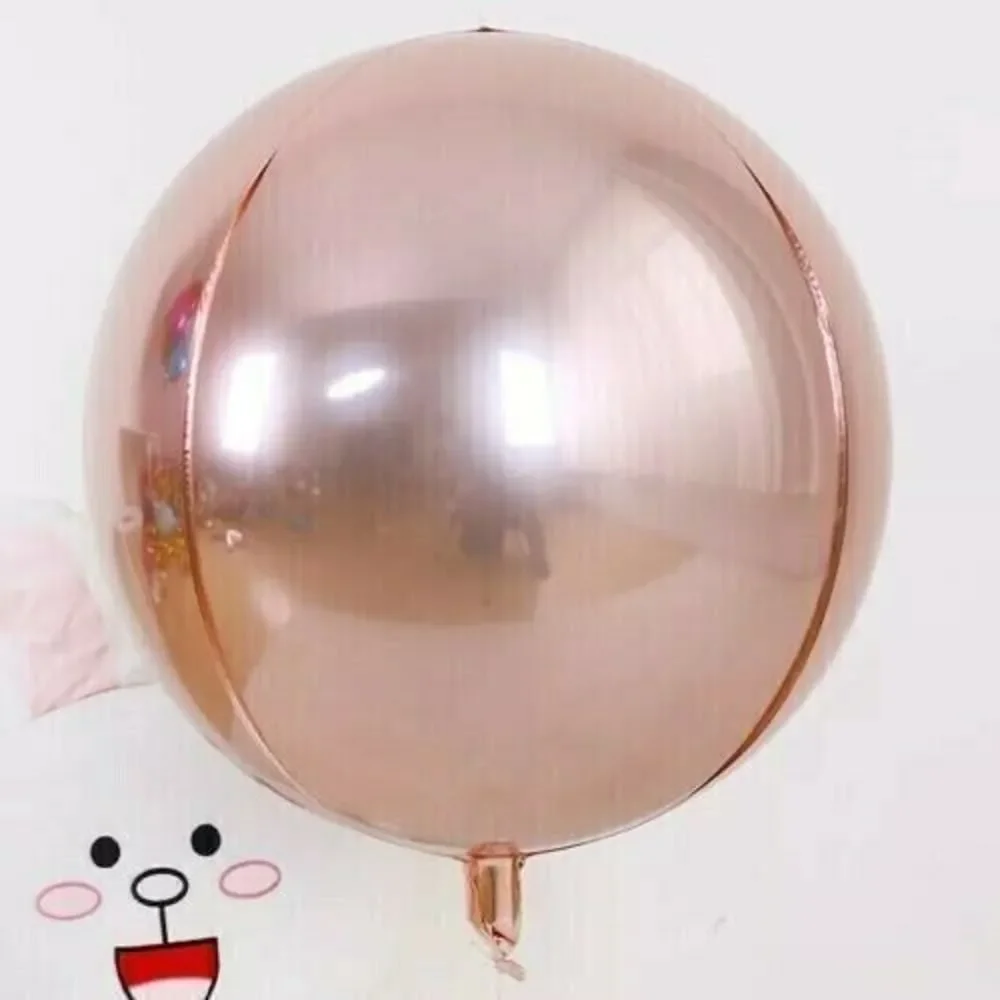 Set of 6 EXTRA LARGE Foil Balloon Rose Gold 18
